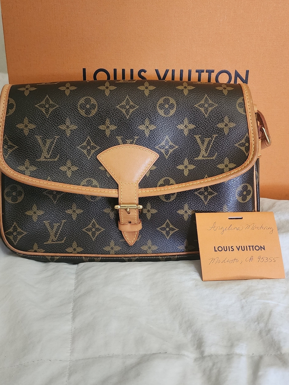 Louis Vuitton Monogram Canvas Sologne Bag in Brown
